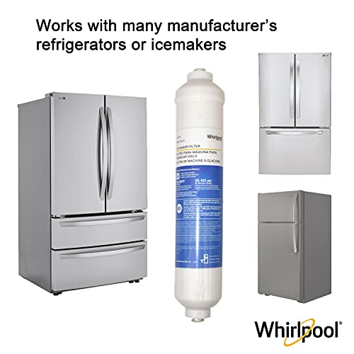 Whirlpool Inline Water Filter WHKF-IMTO, 1/4" Quick Connect Fits Refrigerator, Ice Maker, NSF/ANSI 42 Certified Reduces Chlorine Taste & Odor for Drinking Water and Filtered Ice, 6 Month Filter Life - Image 6