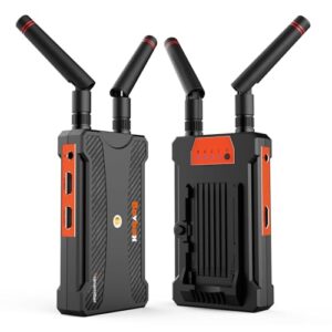 Wireless HDMI Transmitter and Receiver – 1080P, Extender with Loop-Out, 2.4G/5.8G Adapter, IR Control, 0.06S Latency, 820FT, for TVs, DSLR, Projectors, Laptop