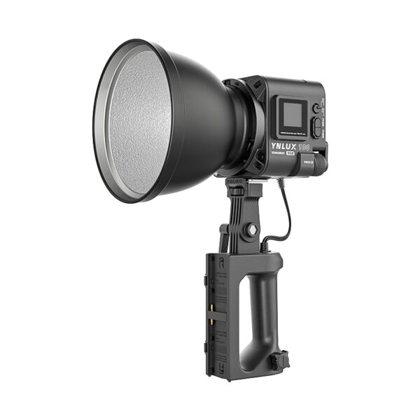 YONGNUO YNLUX100 RGB 120W LED Video Light Handheld Light with Bowens Mount 2700k-10000k Bi-Color tempreture and RGB 2.4G APP Remote Control for Studio Video, YouTube, Vlog, Live Stream, Filming, etc