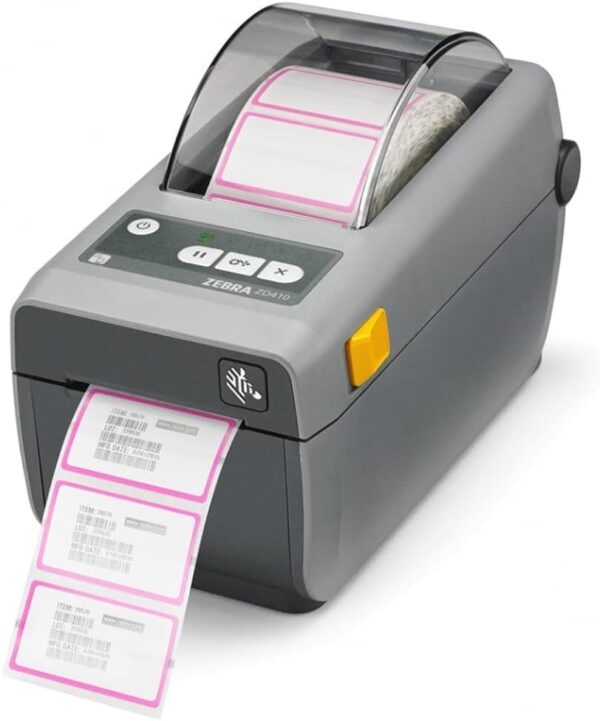 ZEBRA ZD410 300 dpi Direct Thermal Only Desktop Printer - USB and USB Host, Modular Connectivity - 2" Max Print Width, 4 IPS, Monochrome Barcode Label Printer, Grey- ZD41023-D01000EZ YKGAV - Image 7