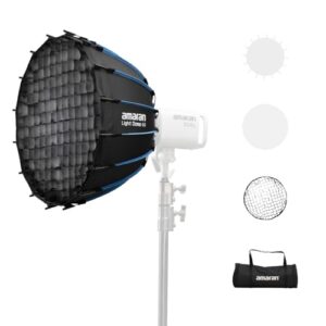 amaran Light Dome 60 Softbox,One-snap Quick-Release Bowens Mount Foldable Soft Light Modifier Lighting Studio Control Modifiers Softbox for amaran 60/100/200/300c/150c (Light Dome 60)