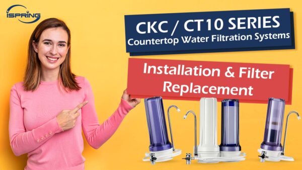 iSpring CKC1C Countertop Drinking Water Filtration System with Carbon Filter, 2.5" x 10", Clear - Image 8
