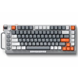 nuphy Field75 HE Wired Magnetic Gaming Keyboard,83 Keys,PBT Keycaps,One Knob Volume Control, Hall Effect Keyboard,8K Hz Polling Rate,Adjustable Actuation,Rapid Trigger-Magnetic White Switch