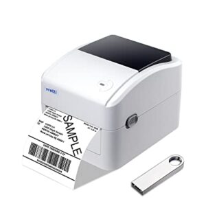 vretti Thermal Printer, 4×6 Shipping Label Printer for Shipping Packages and Small Business, 152mm/s Desktop Barcode Machine for Amazon Ebay Etsy Shopify on Windows& Mac