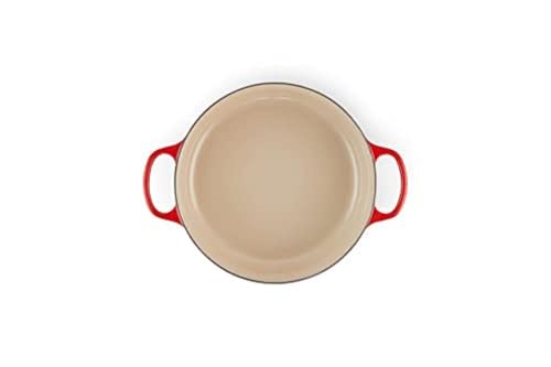 Le Creuset Enameled Cast Iron Signature Round Wide Dutch Oven, 6.75 qt., Cerise - Image 6