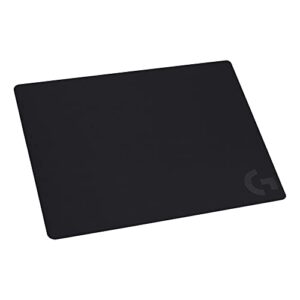 Logitech G240 Cloth Gaming Mouse Pad, Optimized for Gaming Sensors, Moderate Surface Friction, Non-Slip Mouse Mat – Black