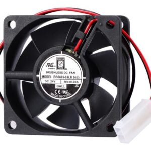 004551-000 Refrigerator Fan Motor Replace OD6025-24LB PE050226 PE950185 V12075003, 12075003, 000730-000, 000731-000, 000732-000 fit for Viking Refrigerator DC24V 0.08A
