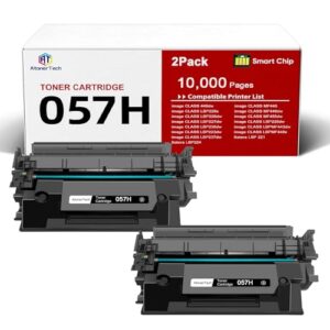057H High-Yield Toner Cartridge (2-Pack) Replacement for Canon 057/057H/CRG-057 Toner Cartridge with Canon MF445dw MF448dw LBP226dw LBP227dw Printers|10000-Page
