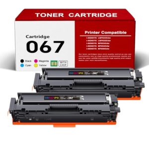067 Black Toner Cartridges: Compatible with Canon 067 067H Toner Cartridge Set Work for ImageClass MF656Cdw MF654Cdw MF632Cdw LBP632Cdw LBP633Cdw Printers|067 Black Toner Cartridges