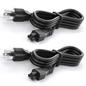 10FT(3m) Long Laptop Power Cord, 3 Prong Mickey Mous AC Power Cord Compatible with HP, Lenovo, Samsung, Acer, Dell, Asus, Toshiba Computer Charger Notebook, LG LCD LED Smart TV Power Cable, 2Pack