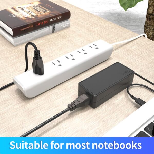 10FT(3m) Long Laptop Power Cord, 3 Prong Mickey Mous AC Power Cord Compatible with HP, Lenovo, Samsung, Acer, Dell, Asus, Toshiba Computer Charger Notebook, LG LCD LED Smart TV Power Cable, 3Pack - Image 8