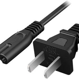 10ft Prong Power Cord for Sony PS5, PlayStation 5, Xbox One S/X Series X/S