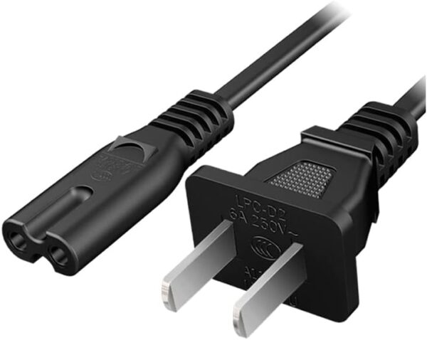10ft Prong Power Cord for Sony PS5, PlayStation 5, Xbox One S/X Series X/S