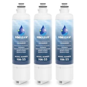 11032531 Filter Replacement – Compatible with Ultra Clarity Pro Water Filter Bosch, Thermador Water Filter Replacement for BORPLFTR50, BORPLFTR55, 12033030, 12028325, 11025825, 3PACK
