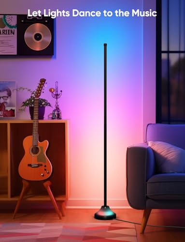 16 Million Colors Smart RGB with IC LED Floor Lamp & Corner Lamp, Sound-Light Sync, DIY Lighting Effects, 114 Dynamic Modes, Compatible with Alexa & Google Home, for Living Room & Party Lighting - Image 5