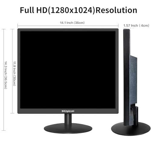 17" Monitor Square Monitor 1280 X 1024 with 45% sRGB Color Correction and 5:4 Aspect Ratio, 75 Hz, VESA Mountable, VGA, HDMI, TN Panel - Image 6
