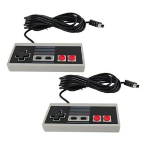 2 Pack Game Pad Controller Retro Game Joystick with 2 Pack 3 Meter Extension Cable Replace for Nintendo Mini NES Classic Edition