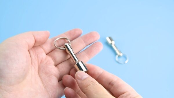 2 - Pack Keychain Magnet Tester for Gold, Silver & Jewelry - Strong Neodymium Magnet with Quick Release Keychain, Ultra-Draw for Purse, Brass & Metal Detection - Image 8