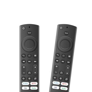 2 Pack Replacement Remote for All Insignia, Toshiba and AMZ Smart TVs – Universal Remote Control for Insignia Remote with 4 Shortcut Keys – Easy to Use