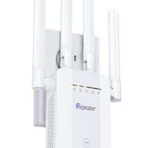 2025 New WiFi Extender Signal Booster, Long Range Wireless Internet Repeater for Home, WiFi Repeater Wireless Routers Signal Amplifier with Ethernet Port, Mesh WiFi 10X Faster Access Point, Easy Setup