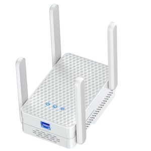 2025 WiFi 6 Extender Signal Booster for Home, AX3000 Internet Extender WiFi Booster Long Range up to 18k Sq.ft, Dual Band WiFi Repeater Wireless Amplifier with Ethernet Port, 1-Tap Setup, Onemesh