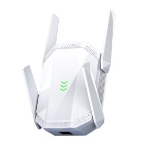 2025 WiFi Extender Signal Booster, Long Range Wireless Repeater Amplifier with Ethernet Port, for Home, Outdoor, Covers Up to 20000 Sq, Dual Band, Works with All Router, Quick Setup