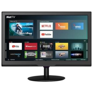 20inch LED Smart TV Flat Screen, Full HD, 1080p, Suitable for Kitchen, Kid’s Room, Basement, RV Camper, ATSC TV, Built-in HDMI, USB