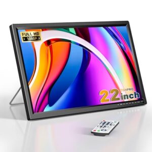 22 Inch HD Small TV with TV Antenna ATSC Turner freeview for Home, Kitchen, RV & Office 1080P Non Smart TV or Monitor for for Kitchen Bedroom RV