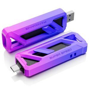256GB Flash Drive, Up to 2050MB/s USB 3.2 Gen22, USB A+C, 2-in-1 Memory Stick for iPhone/Android/Windows/MacPC/Laptops, FF958
