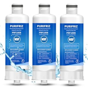 3 Pack DA97-17376B Refrigerator Water Filter Compatible with Samsung HAF-QIN/EXP, DA97-08006C, RF28R7201SR, RF28R7351SG, WD-F45, NSF/ANSI 42&372 Certified, 6 Month / 300 Gallon