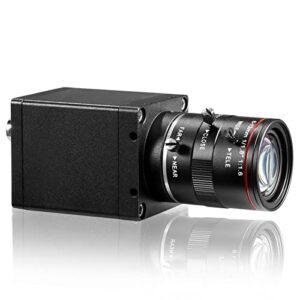3G-SDI & HDMI Simultaneous Output 1080@60/50/30/25P,1080@60/50i HD Digital Camera,1/2″ CMOS Sensor Manual Lens Live Broadcast Power Adapter SDI Cable Free Click Extra Saving Below (Lens 6-12mm)