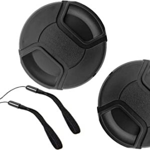 49mm Lens Cap Cover Compatible for Canon RF-S 18-45mm F4.5-6.3 is STM on EOS R50 R100 R10 Camera (for Accessories),RF-S 10-18mm F4.5-6.3 is STM,HUIPUXIANG [2 Pack]