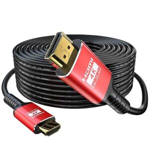 4K HDMI Cable 75 ft(HDMI2.0 in-Wall CL3 Rated 18Gbps OD9.0)-Support All HDMI Devices Compatible with Gaming Monitor,PS4,Xbox,Switch Gold Plated Connectors,Ethernet Audio Return etc.