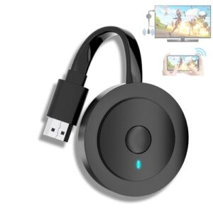 4K Wireless HDMI Display Dongle Adapter 1080P, WiFi Streaming Movies, Shows Receiver for i-Phone, i-Pad, Android, Tablet, Laptop, Window to HDTV/Monitor/Projector, Compatible Miracast, Air Play, DLNA