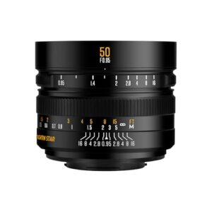 50mm F0.95 f/0.95 APS-C Mirrorless Camera Lens for Panasonic Olympus M4/3 Mount, G1 G2 G3 EPM1 EPM2, Manual Focus Lens for Portrait Night Photography