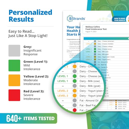 5Strands Food Intolerance Test, 640+ Items Tested, Food Sensitivity at Home Test Kit for Adults & Kids, Accurate Hair Analysis, Results in 5 Days - Image 4