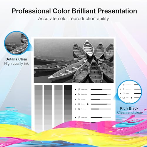 63XL Black Ink Cartridge High-Yield for HP Ink 63 Replacement for HP 63 Black Ink Cartridge Works for HP OfficeJet 3830 4650 5255 5258 5200 Envy 4520 4512 4510 DeskJet 1112 2130 3630 F6U64AN (2 Pack) - Image 6