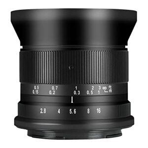7Artisans 12mm F2.8 Mark Ⅱ Ultra Wide Angle APS-C Manual Focus Prime Lens Compatible for Olympus and Panasonic MFT M4/3 Mount Mirrorless Cameras