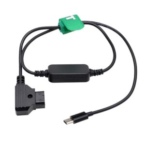 8.4V Power Charging Cable D-tap to USB Type C for DJI Focus Pro Canon R5C iPhone15 Max Sony A7SIII FX3 Lumix GH6 Camera Mixer Recorder 60cm