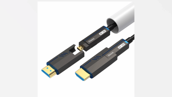 8K Detachable HDMI Fiber Optic Cable 66Feet/20m, Long HDMI 2.1 Cable in Wall, with Dual Micro HDMI and Standard HDMI Connectors, Compatible for PC, TV, playstation4, PS5, Xbox Series X, RTX4090/4080 - Image 8