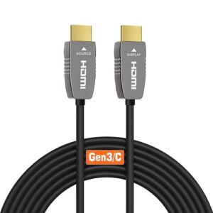 8K HDMI Fiber Optic Cable CL2 Rated 10 Feet 48Gbps 8K60Hz 4K120Hz Dynamic HDR eARC HDCP2.2/2.3 for RTX4080/4090/3080/3090, Xbox S/X, PS5/4, AVR, Projector, LG/Samsung/Sony TV