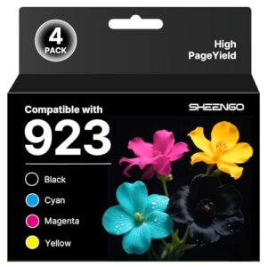 923 Ink Cartridges for HP Printers Replacement for HP Ink 923 923XL 923e Use with OfficeJet Pro 8135e 8130e 8139e 8138e 8122e 8120 8124e 8125e 8130 8132e 8134e Printer (Black Cyan Magenta Yellow)