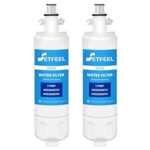 9690 Adq360061 Water Filter Replacement for LG Kenmore Elite Refrigerator 795 46-9690 Adq36006101 Lfds22520s Adq36006102 Lfxc24726s Lfxc29626s Rwf1200a Water Filter, 2-Pack SETFEEL