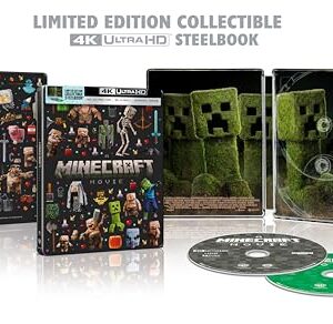 A Minecraft Movie – Limited Edition Steelbook (4K Ultra HD + Blu-ray + Digital)