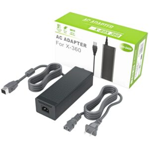 AC Adapter for Xbox 360 Console,203W Power Supply Brick with Cord,Replacement Power Brick for Xbox 360 Console(Not Fit for Xbox 360 Slim/Xbox 360 E Console)