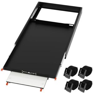 ALL-TOP Fridge Slide with Chopping Board, Inner 29.3 x 18.7in, Vehicle Refriderator Slider with 4 Buckle Straps, Max 287 LBS, 3rd Gen