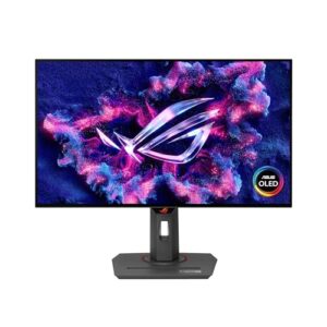 ASUS ROG Strix 27” 1440P OLED Gaming Monitor (XG27AQDMG) – QHD, Glossy OLED, 240Hz, 0.03ms, Custom Heatsink, Anti-flicker,Uniform Brightness, G-SYNC Compatible, 99% DCI-P3, DisplayWidget, 3yr warranty