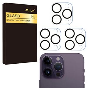 Ailun 3 Pack Camera Lens Protector for iPhone 16 Pro 6.3″ / 14 Pro 6.1″ & iPhone 16 Pro Max 6.9″ / 14 Pro Max 6.7″,Tempered Glass,9H Hardness,Anti-Scratch,Case Friendly[Does not Affect Night Shots]