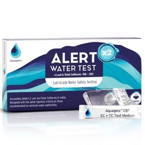 Alert P/A Test Kit – Lab-Grade Home Water Testing Kit for E. Coli & Total Coliforms, Ideal for Wells, Drinking Water, and Tap Testing (2 Pack)