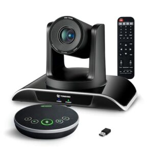 All-in-One Conference Room Video Camera System Bundle HD 1080P 60fps 3X Optical Zoom USB3.0 HDMI PTZ Camera and Bluetooth Conference Speakerphone with Microphones